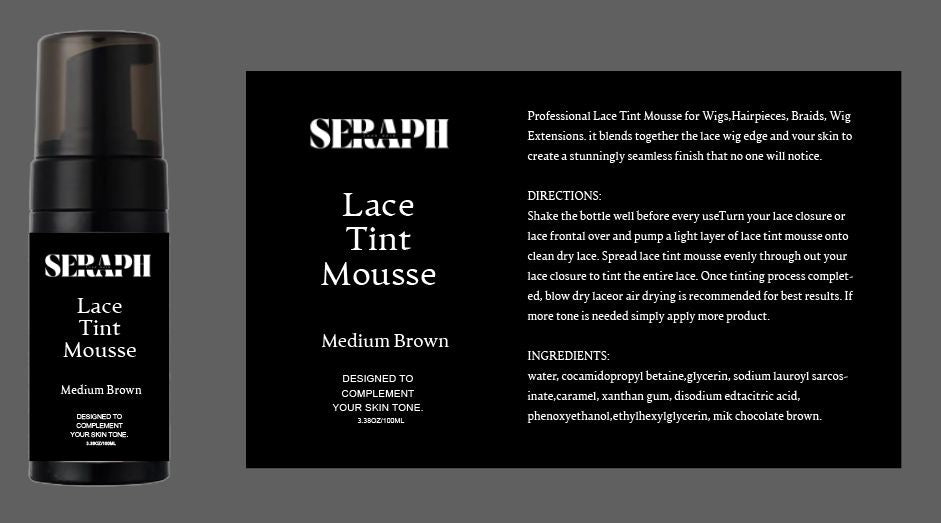 Lace tint mousse (medium brown)