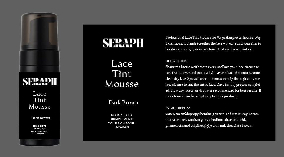 Lace tint mousse (dark brown)